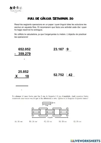 Full de càlcul 20