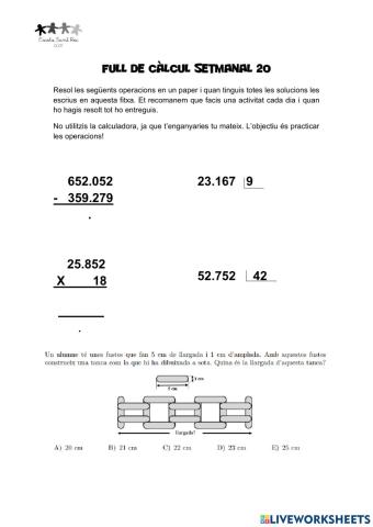 Full de càlcul 20