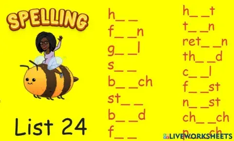 Spelling Test 24