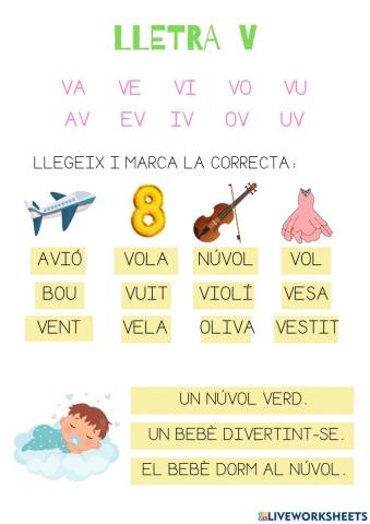 Lectura Lletra V