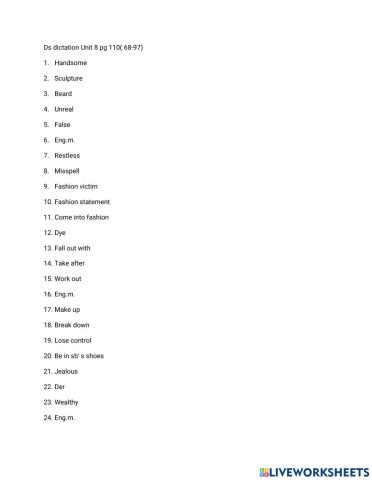 Ds dictation pg 110  68-97