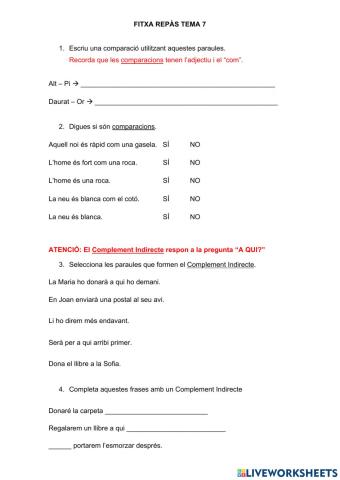 Fitxa Repàs T7AD 6è