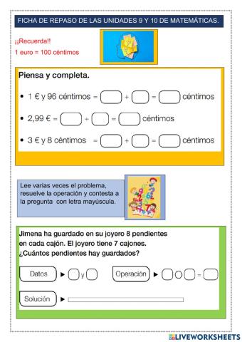 Ficha de matemáticas