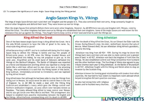 YR 4 Humanities week 7 lesson 1