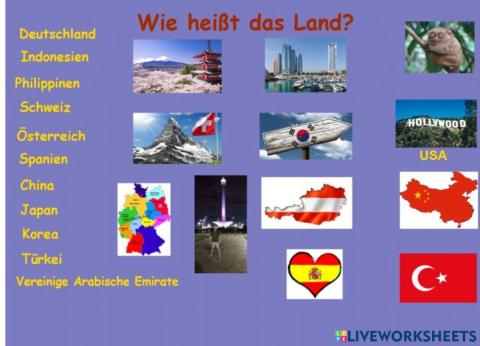Wie heißt das Land?