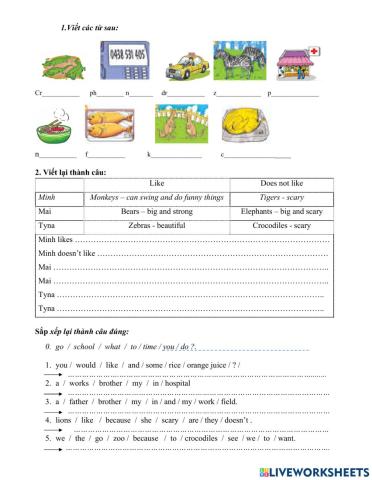 Bài tập ôn lớp 4 hk 2