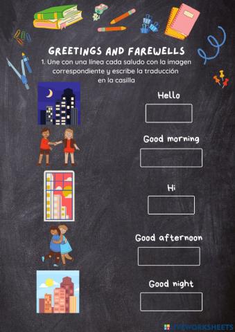 Greetings and farewells