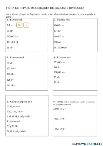 Unidades de capacidad