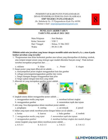 Pkk seni budaya kelas 8