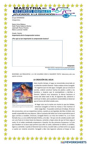 Comprensión Lectora RED