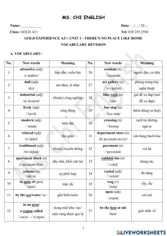 GVNN-GOLDA2+-U1-Vocab