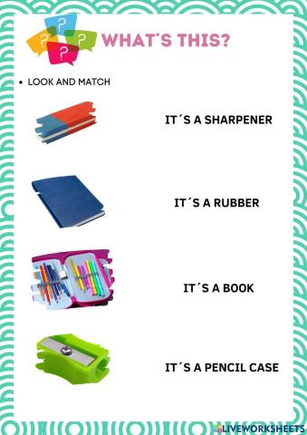 What-s this? school things