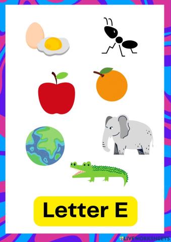 Letter E