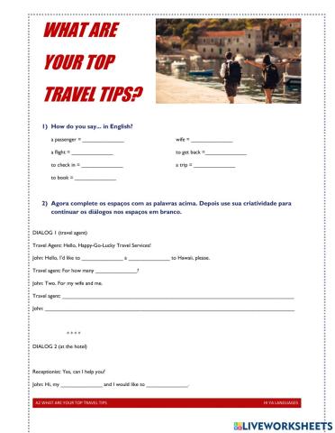 What are your best travelling tips Classes