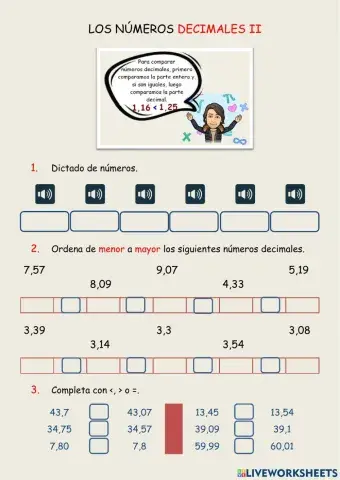 Los números decimales