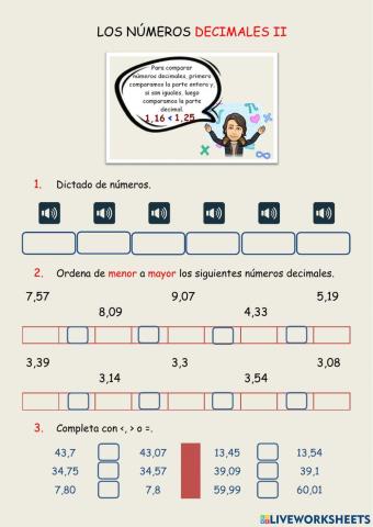 Los números decimales