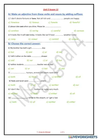 Mega goal 4 - unit 5 lesson 11