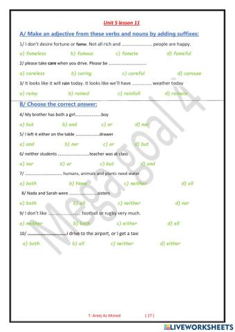 Mega goal 4 - unit 5 lesson 11