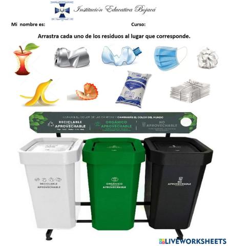Clasificación de residuos