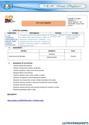 Let's count together