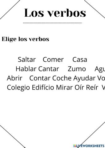Los verbos