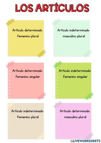 Los artículos