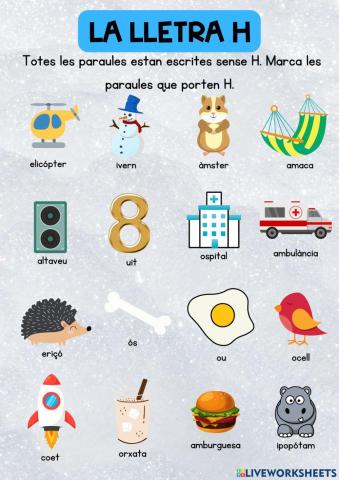 Lletra h