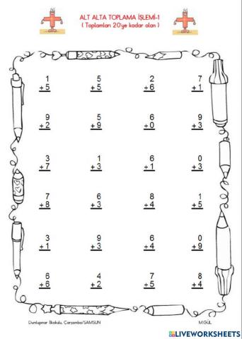 Işlemi yapsonucu yaz