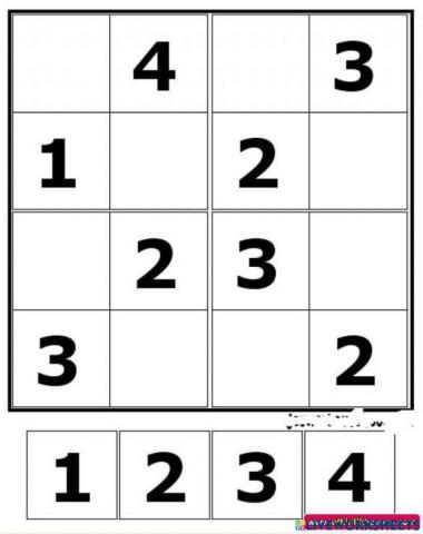 Boşlukları doğru rakam ile doldur