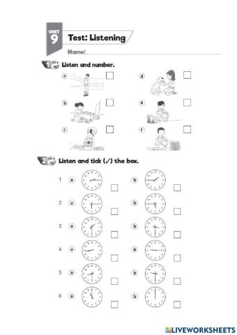 Quick Minds 3 Test 9 Listening