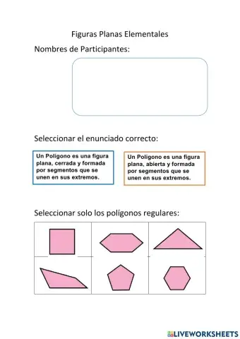 Figuras planas elementales (polígonos)
