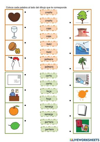 Ejercicios de palabras polisémicas