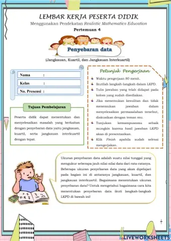 Bahan Ajar Penyebaran Data (LKPD 4)