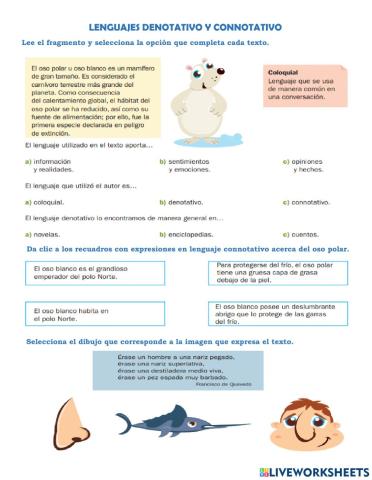 Lenguajes donotativo y connotativo