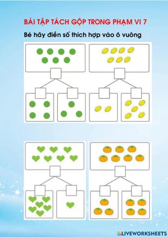 Tách gộp trong phạm vi 7