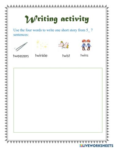 Writing activity