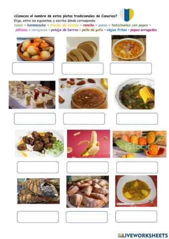 Comidas típicas canarias
