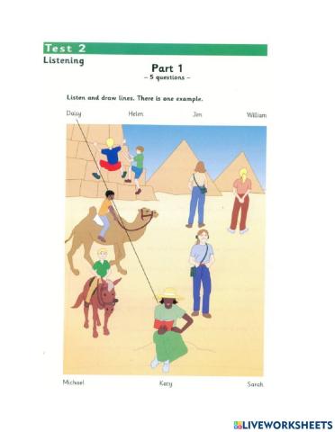 Flyers 1 Test 2 Listening