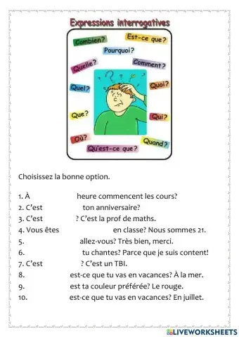 Expressions interrogatives