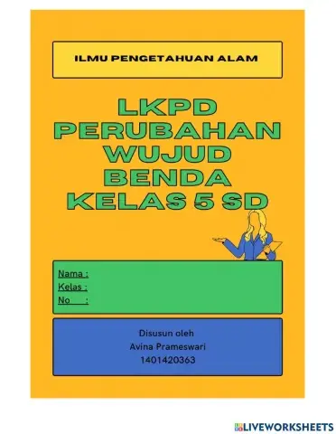 E - LKPD kelas 5 perubahan wujud benda