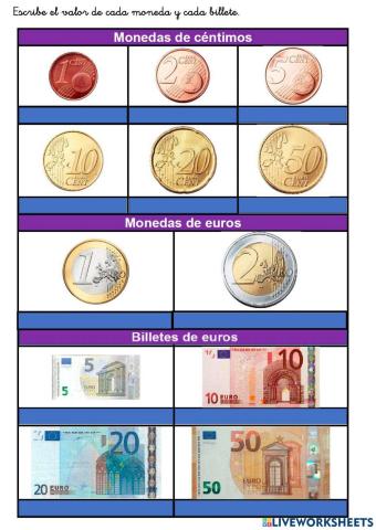 Monedas y billetes