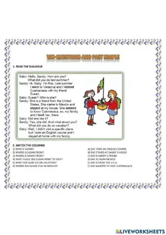 Wh-questions and past simple