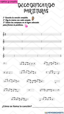 Adivina la canción. Decodificar canciones