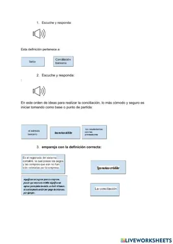 Liveworksheet gestion