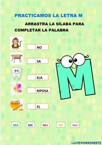 Silabas con m