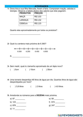 Problemas de aproximação