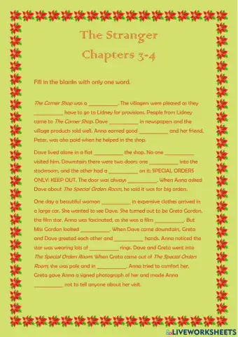 The Stranger: Chapters 3-4