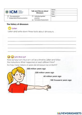 The history of dinosaurs