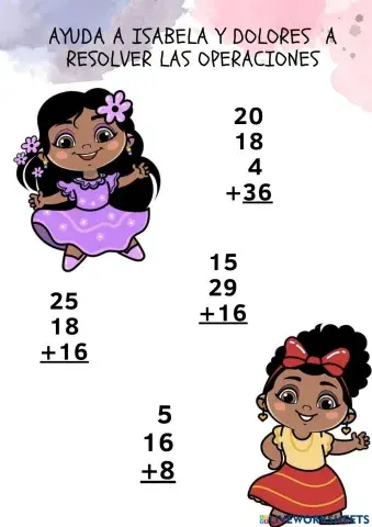 Sumas de tres cifras