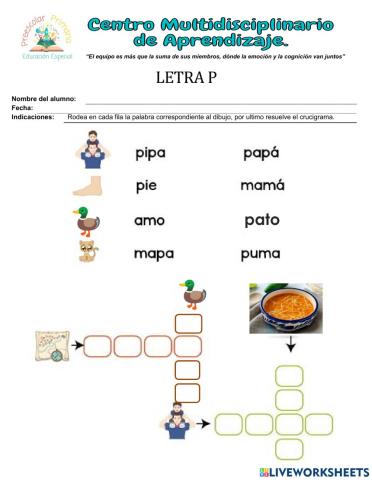 Letra P